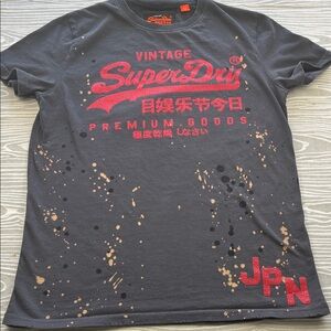 SuperDry Vintage Distressed Men’s T-Shirt Size Medium Pre Owned